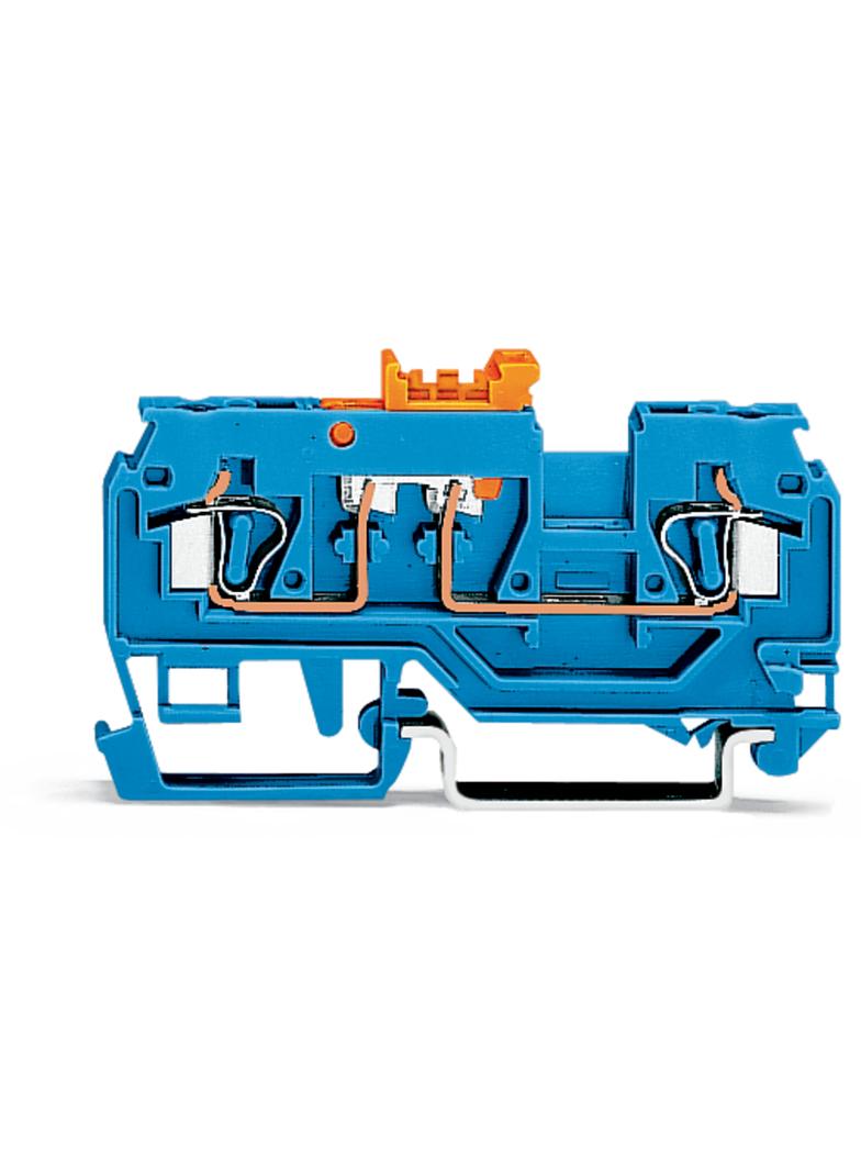 złączka rozłączalna 2-przewodowa 2,5 mm2 nóż rozłączający pomarańcz.