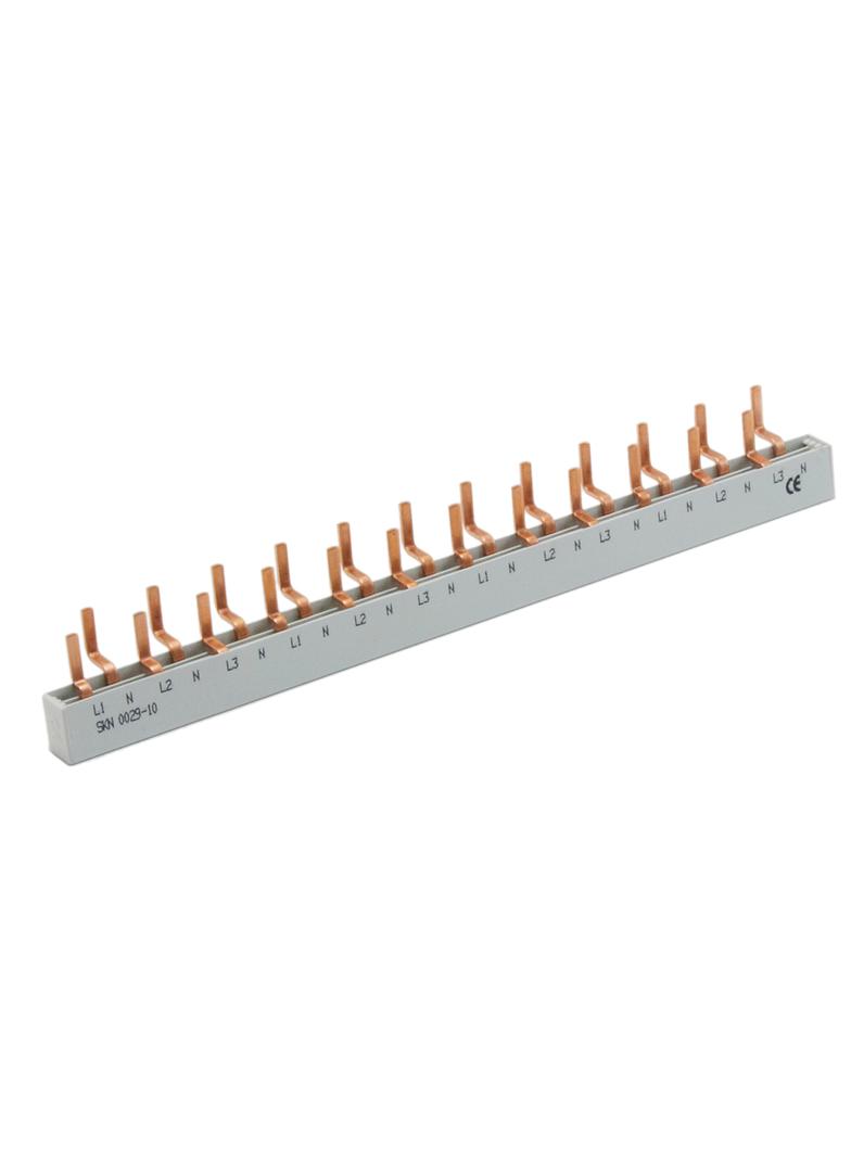 Izolowana szyna zbiorcza-sztyftowa 10 mm2 (do wyłącznikówMAT 1N z EFI-2),1p+N,12modułów SKN0032/10 002921155 ETI