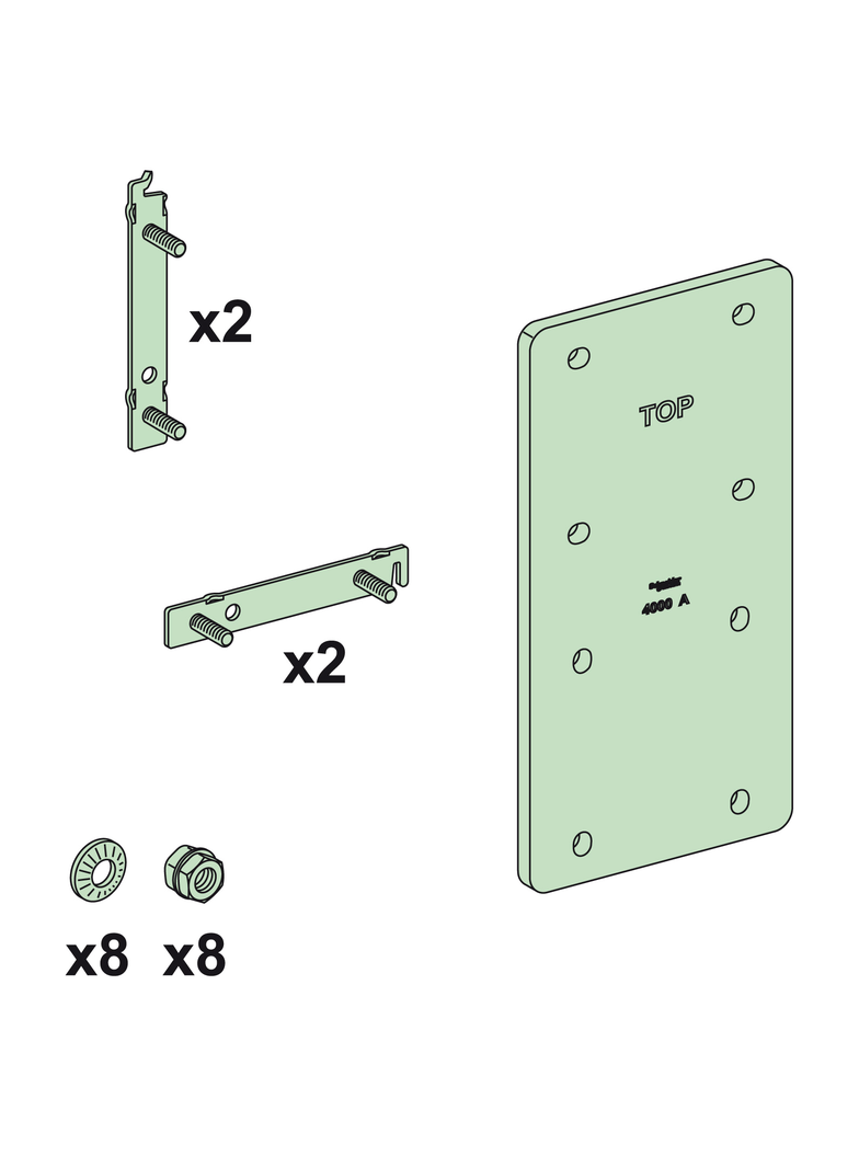 Rozdzielnice PrismaSet, łącznk szyn Linergy EV pion_poziom 4000A