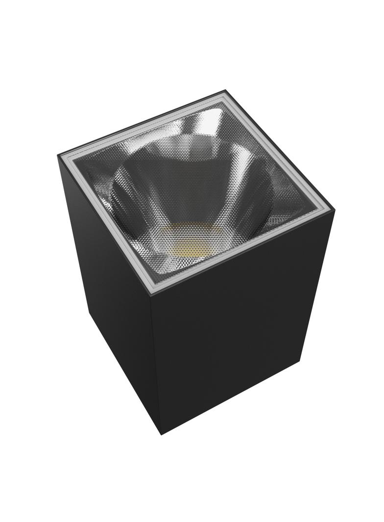 TORRE 9W CCT 230V IP54 99x78x117MM CZARNY KWADRATOWA ELEWACYJNA