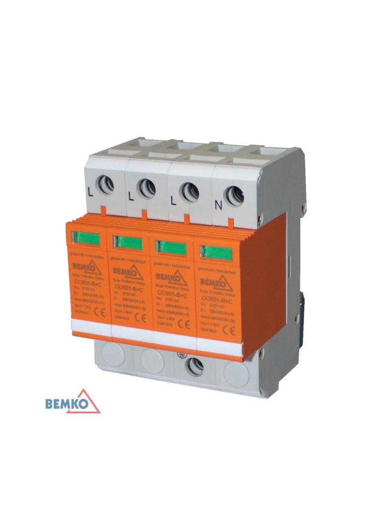 OCHRONNIK PRZEPIĘĆ 4P 25-50kA KLASA T1+T2 (B+C)