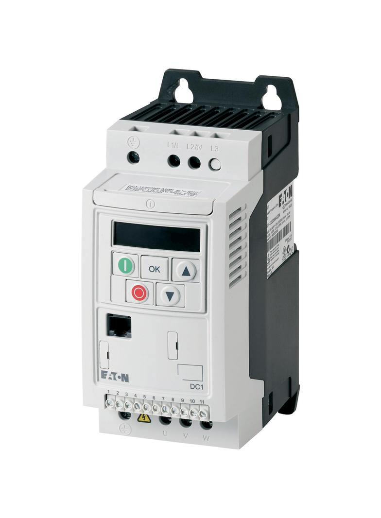 DC1-S27D0FN-A20CE1 Przemiennik częstotliwości DC1+ 0,75kW 1-faz./1-faz. 230V IP20 186091 EATON