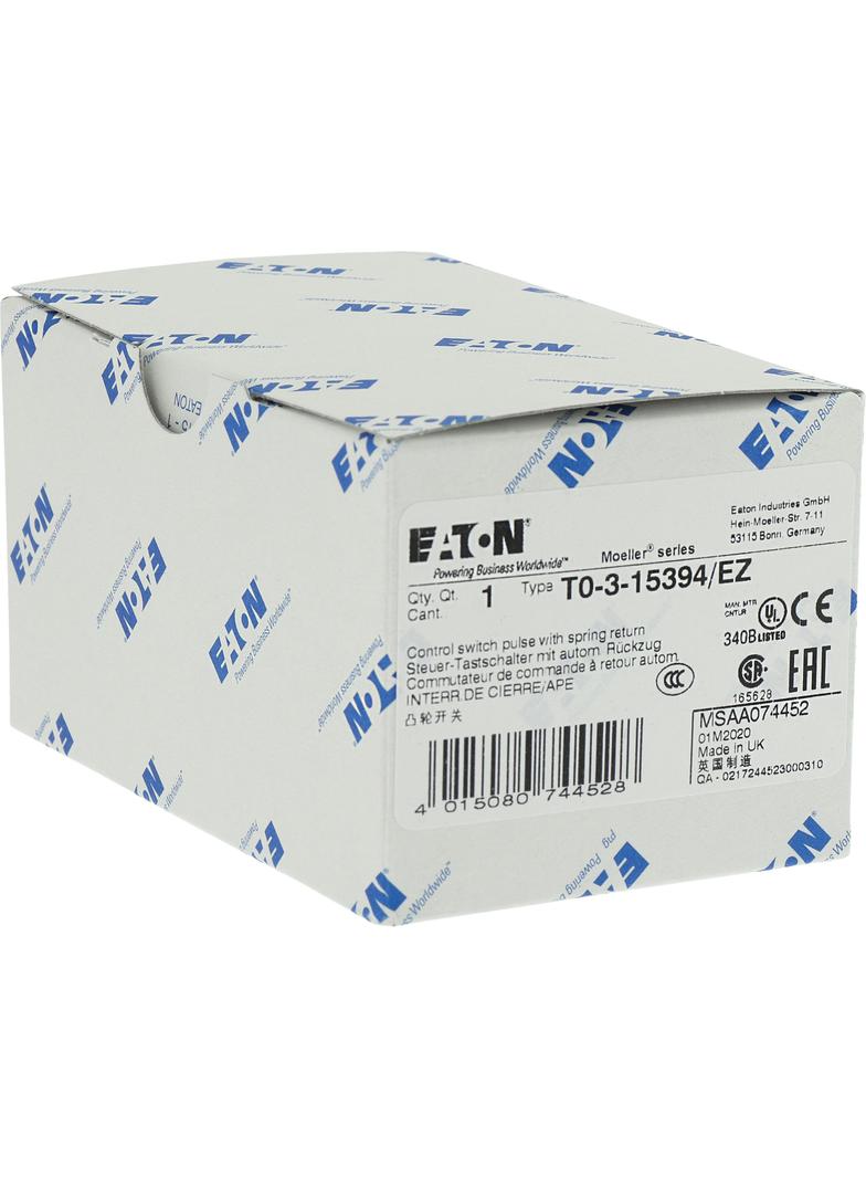 T0-3-15394/EZ Łącznik krzywkowy 20A 6.5kW 074452 EATON