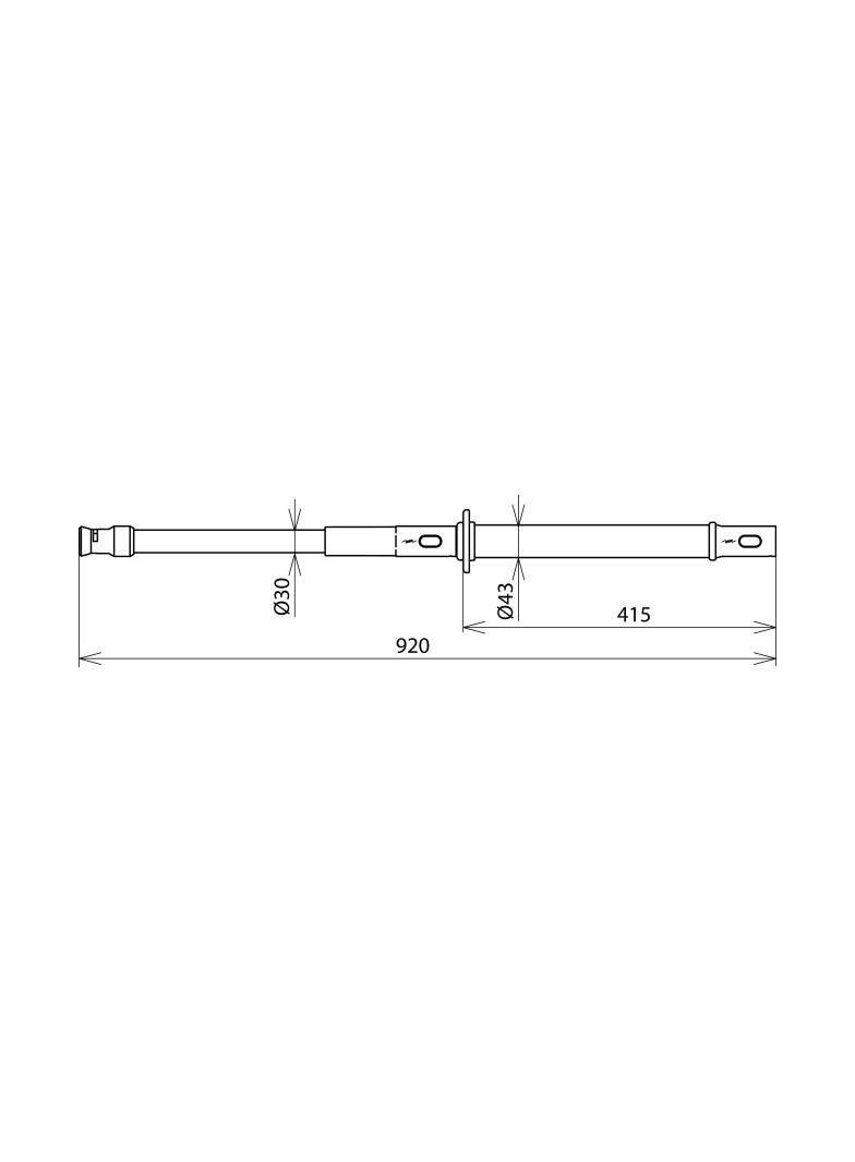 Drążek uziemiający, dł. 920 mm