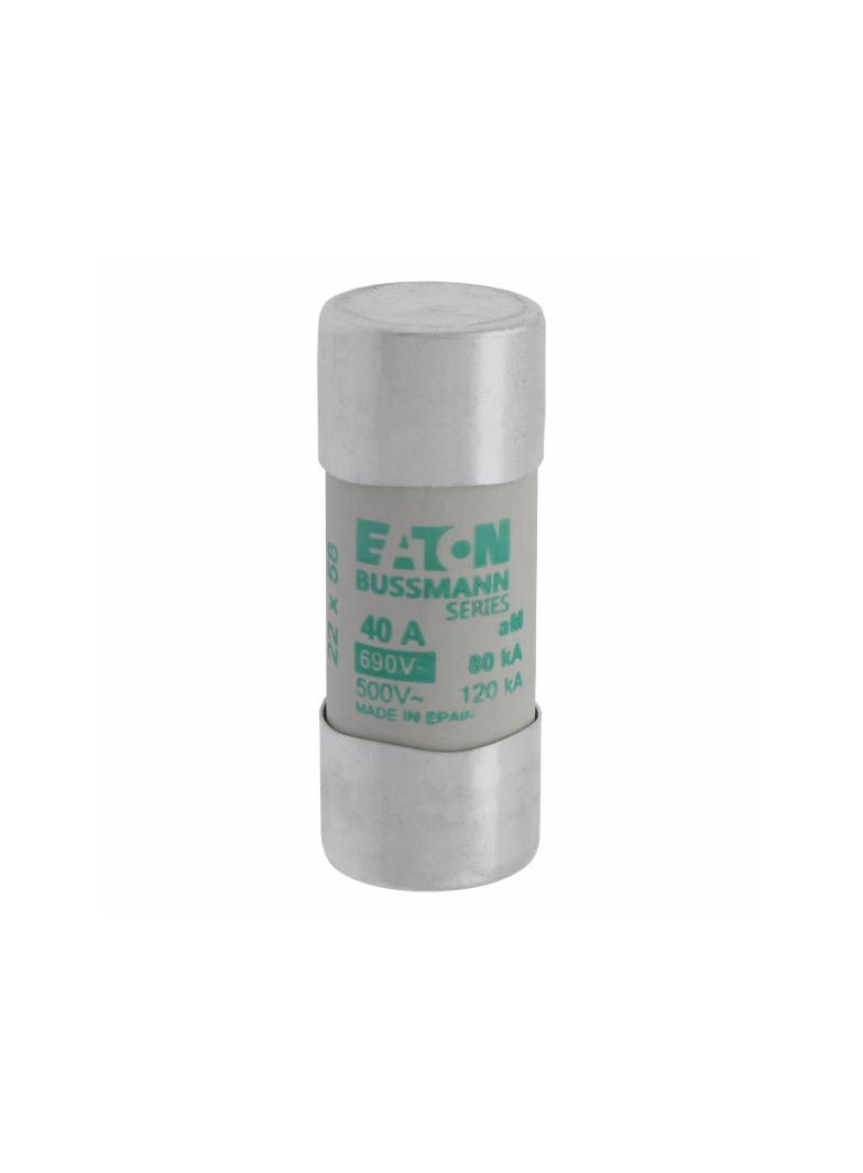 CYLINDRICAL FUSE 22 x 58 40A AM 690V AC Wkładka cylindryczna 22 x 58mm 40A AM 690V AC C22M40 EATON