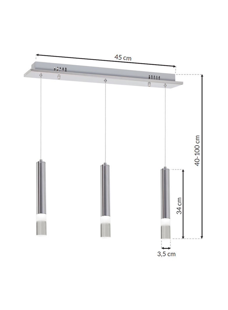 lampa wisząca LED Ice 15W 1050lm 4000K ML322 Milagro