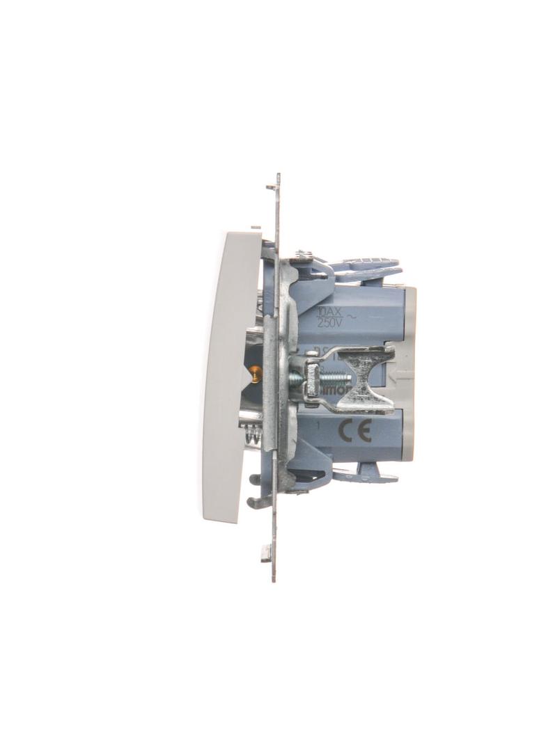 Simon 54 Przycisk „światło” z podświetleniem LED 10A szybkozłączka biały