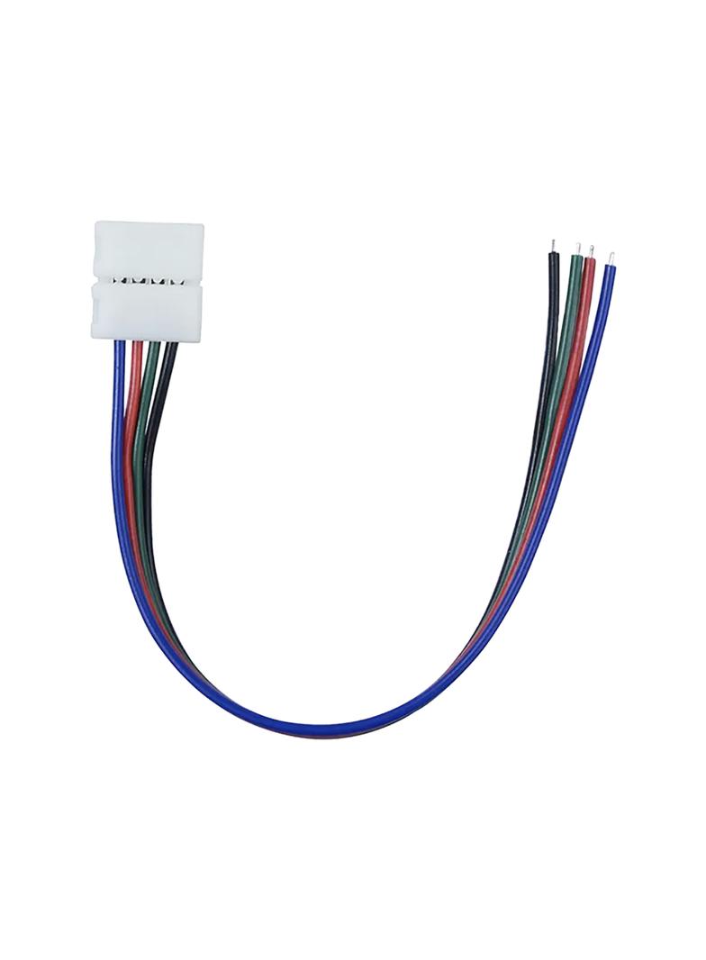 Złączka LED RGB 10mm jednostronna z przewodem