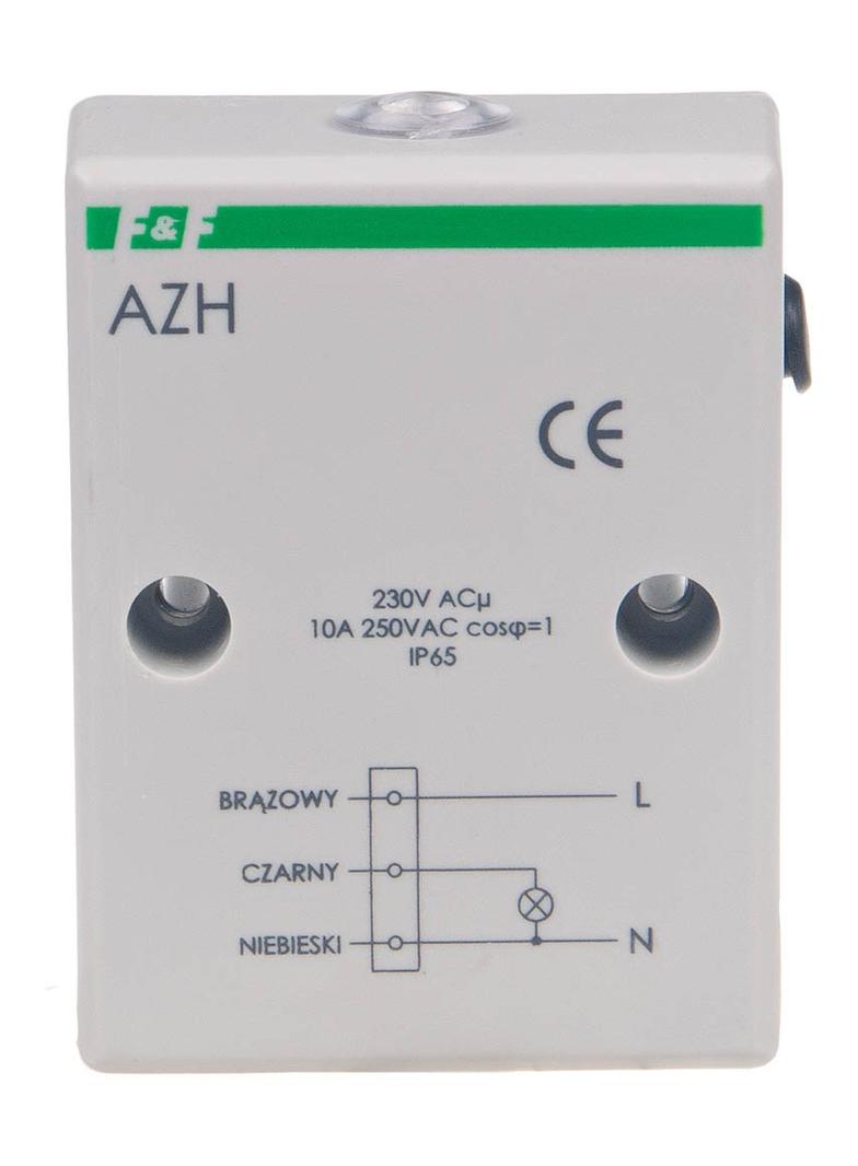AUTOMAT ZMIERZCHOWY I=10A, OBUDOWA HERMETYCZNA, PRZEWÓD PRZYŁĄCZENIOWY 0,8M