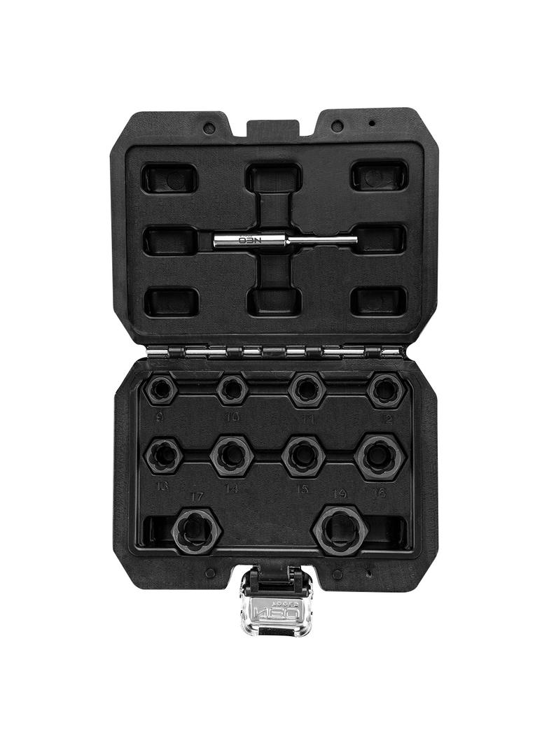 Nasadki, do uszkodzonych nakrętek, krótkie - zestaw 11 szt.