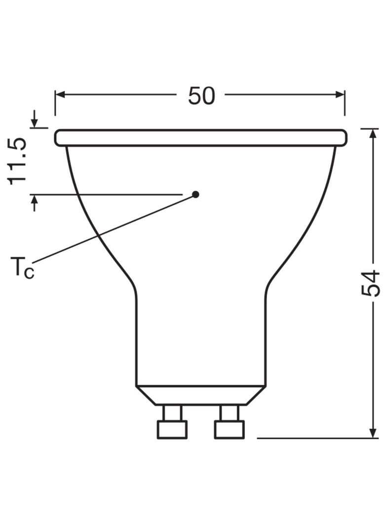 Żarówka LED VALUE PAR16 80 60 6,9W/840 GU10 575lm 4058075096783 LEDVANCE