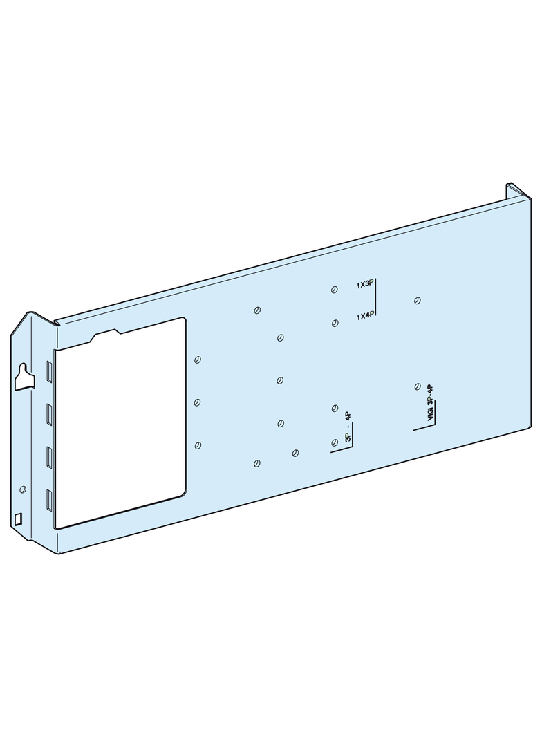 Rozdzielnice PrismaSet, płyta montażowa pozioma na stałe do Compact NSX250