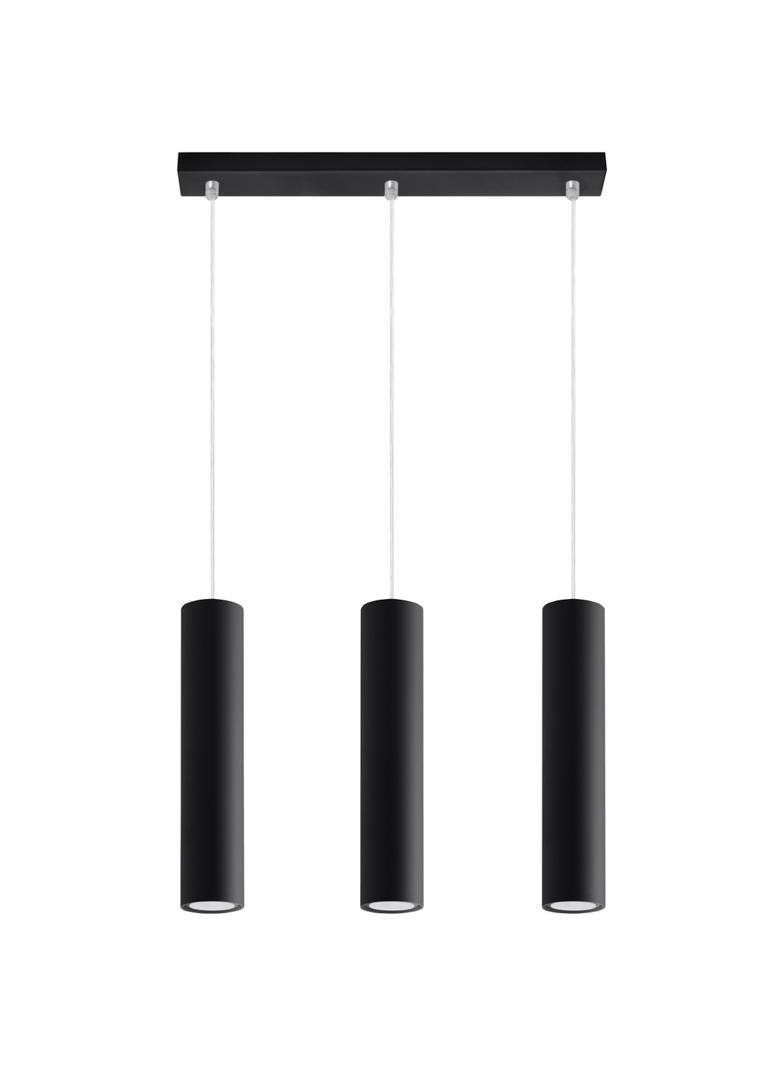 Sollux Lampa wisząca LAGOS 3L czarny SL.0329