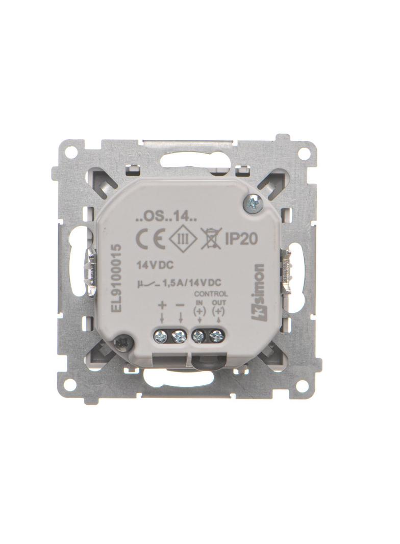 Simon 55 Oprawa oświetleniowa LED 14V z czujnikiem ruchu (0,78 W) Barwa zimna biała 5900K Jasnoszary