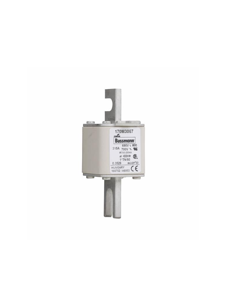 315A 690V 1*TN/80 aR INDICATOR FUSE Wkładka szybka 315A AC 690V compact DIN 1 45x58x104 mm 170M3067