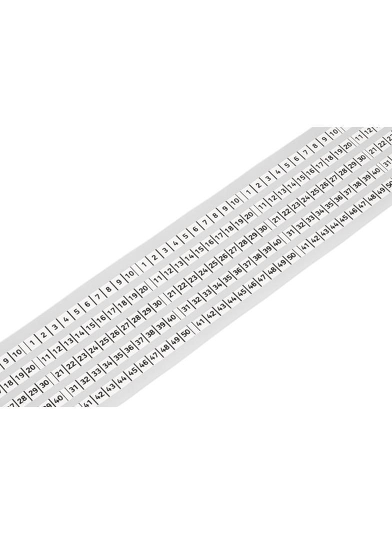 etykiety do opisu ciągłego 5 pasm 5 mm x 25 m białe WAGO