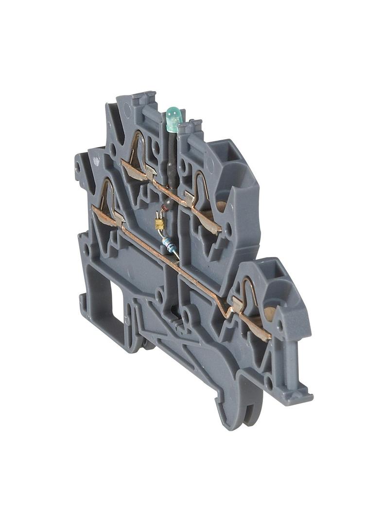 ZŁĄCZKA VIKING SPRĘŻYNOWA 2TOROWA Z DIODĄ 2,5MM2 SZEROKOŚĆ 5, Legrand