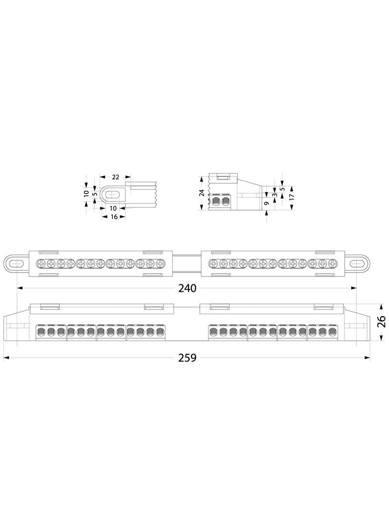 LZ-12 Listwa zaciskowa 47.112 OPATÓWEK
