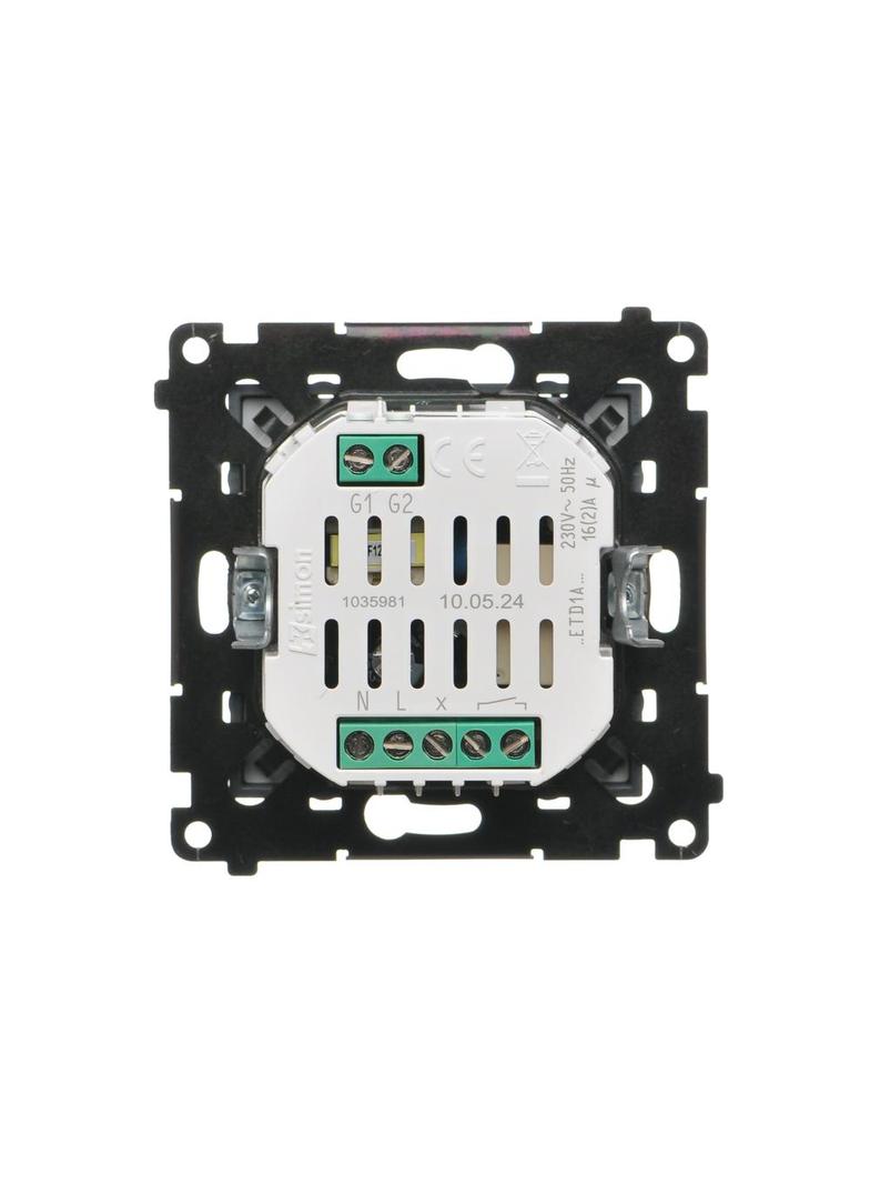 Simon 55 Termostat programowalny z wyświetlaczem Grafitowy mat