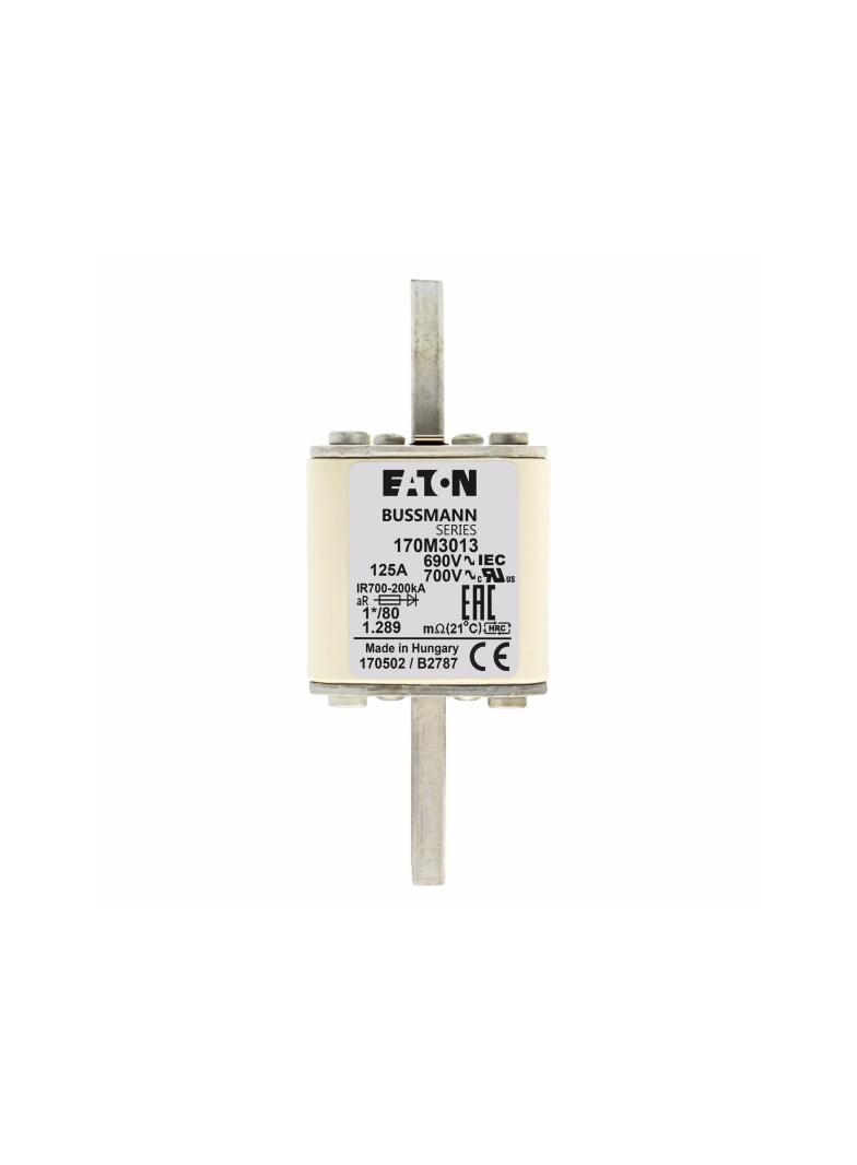 125A 690V 1*/80 aR INDICATOR FUSE Wkładka szybka 125A AC 690V compact DIN 1 45x45x104 mm, 170M3013 E