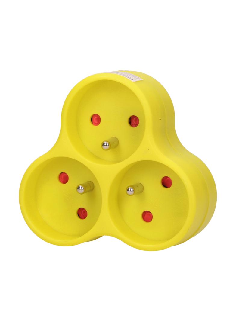 Rozgałęźnik 3x2P+Z limonkowy OR-AE-13134/L ORNO