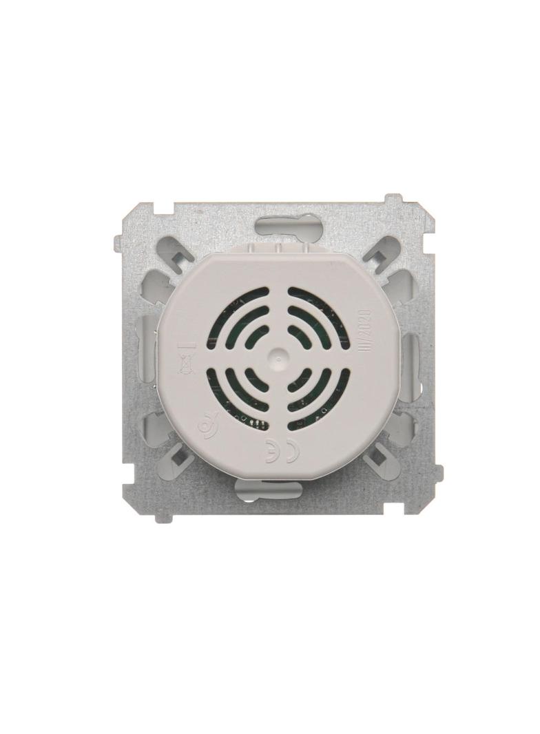 Simon Basic Regulator 1–10 V . Do załączania i regulacji źrodeł światła z zasilaczami sterowanymi 1–10 V srebrny mat BMS9V.01/43 KONTAKT