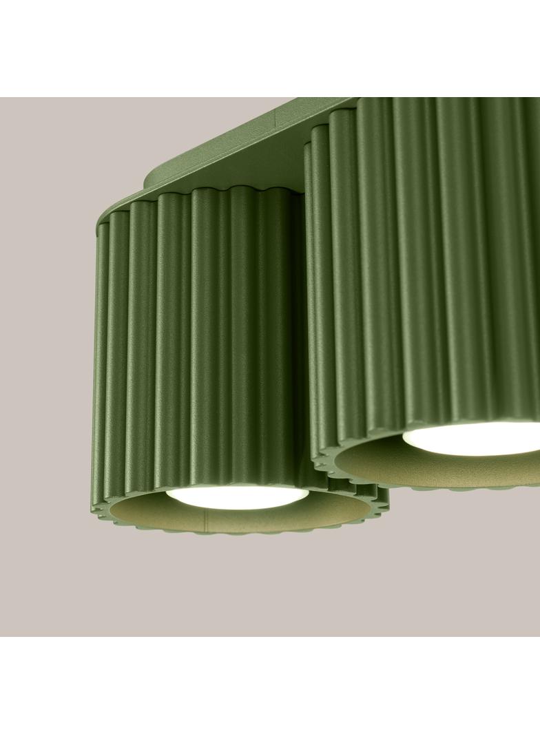SOLLUX Plafon AURA 2 zielony oliwkowy GU10 ; SL.1795