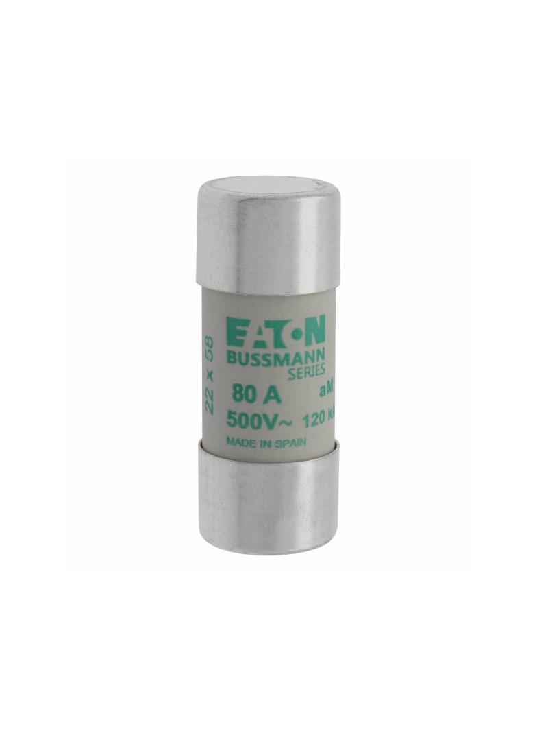 CYLINDRICAL FUSE 22 x 58 80A AM 500V AC Wkładka cylindryczna 22 x 58mm 80A AM 500V AC C22M80 EATON