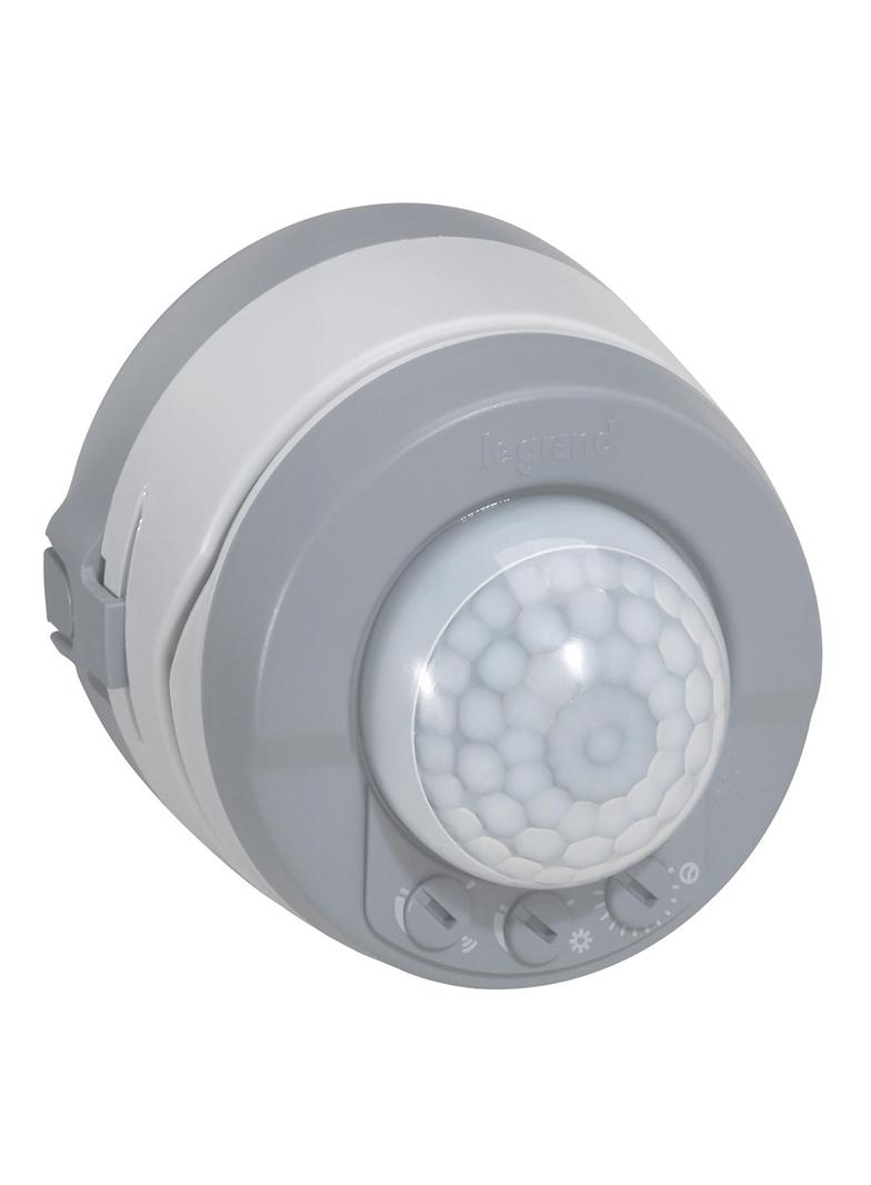 PLEXO55 ŁĄCZNIK AUTOMATYCZNY Z DETEKTOREM RUCHU SZARY KOMPLET 10A-250V~, Legrand