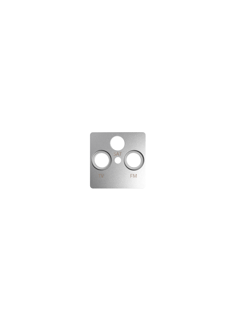 Simon 82 Pokrywa gniazda R-TV-SAT aluminium 82037-93 KONTAKT