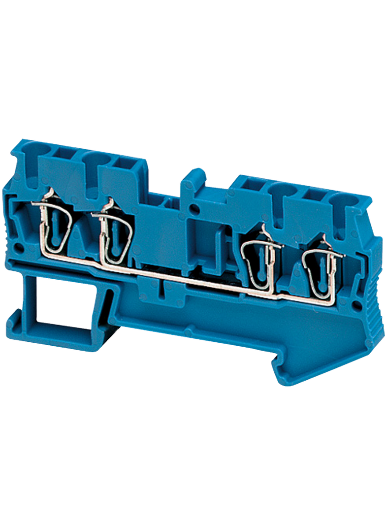 Złączki NSY, zacisk sprężynowy przepustowy 4 punktowy NSYTRR24BL