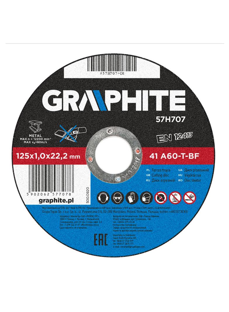 Tarcza tnąca do metalu 125 x 1.0 x 22.2 mm, 41 A60-T-BF