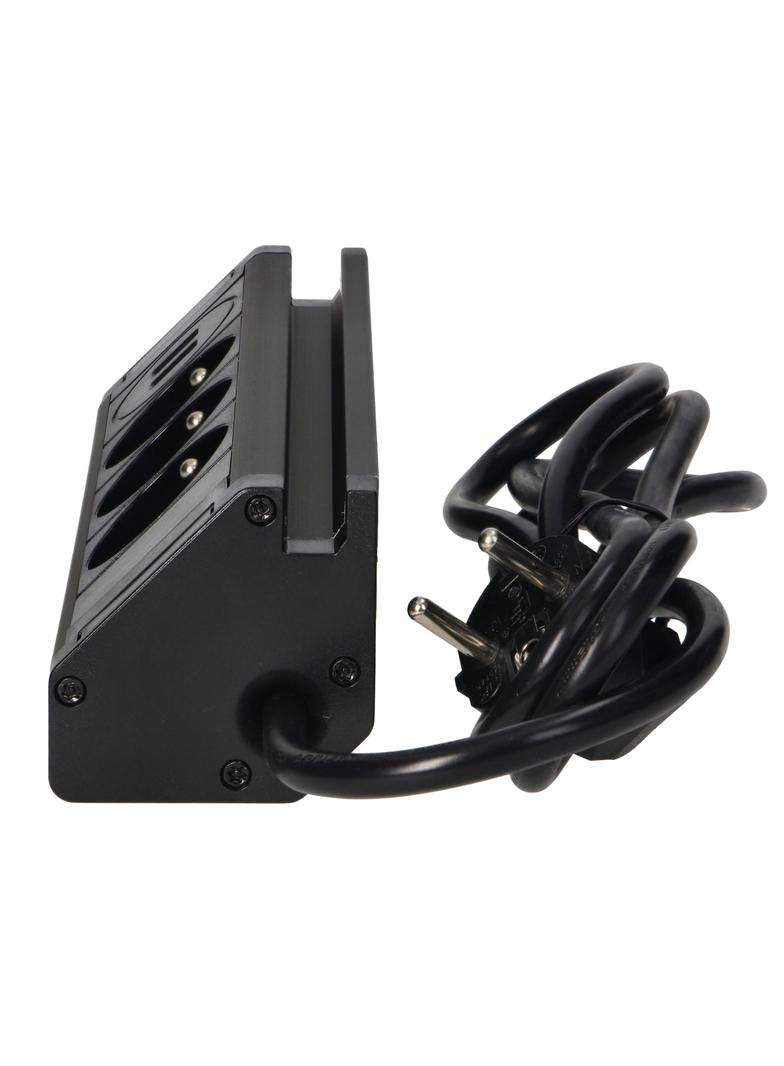 Gniazdo meblowe z uchwytem na telefon ładowarką USB i przewodem 1,5m 3x2P+Z 2xUSB (typ A 2,4A) FS-15