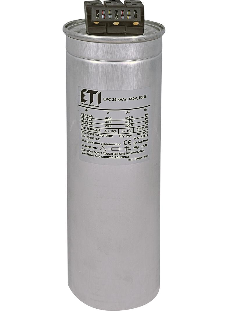 KONDENSATOR LPC 10 kVAr, 440V, 50HZ 4656760 ETI