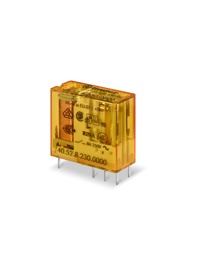 Przekaźnik miniaturowy serii 40: 2Z 8A 120V AC 40.52.8.120.0300 /50szt./ FINDER