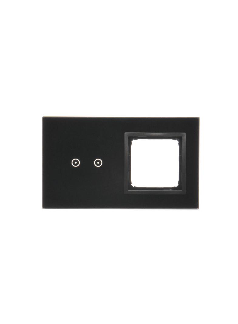 Simon 54 Touch Panel dotykowy S54 Touch 2 moduły 2 pola dotykowe poziome + 1 otwór na osprzęt S54 zastygła lawa DSTR220/73 KONTAKT