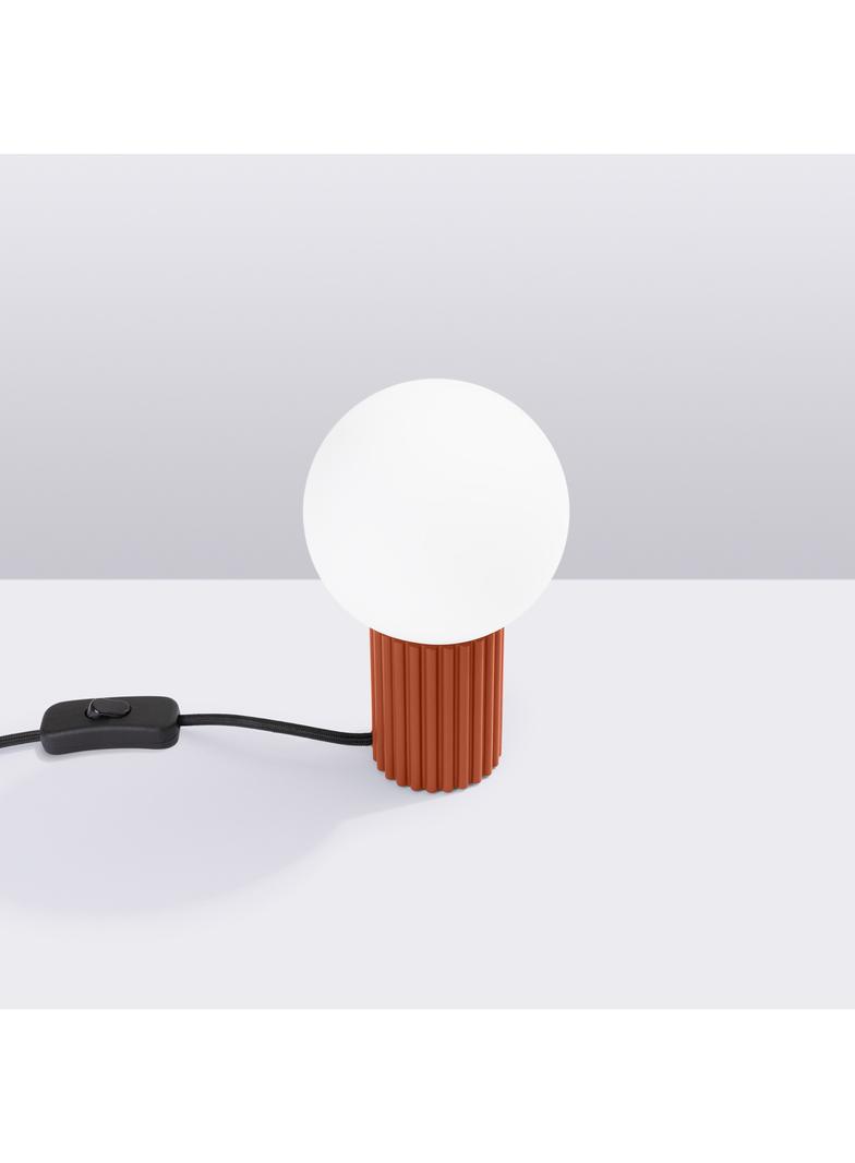 Lampa biurkowa HALO ochra czerwona