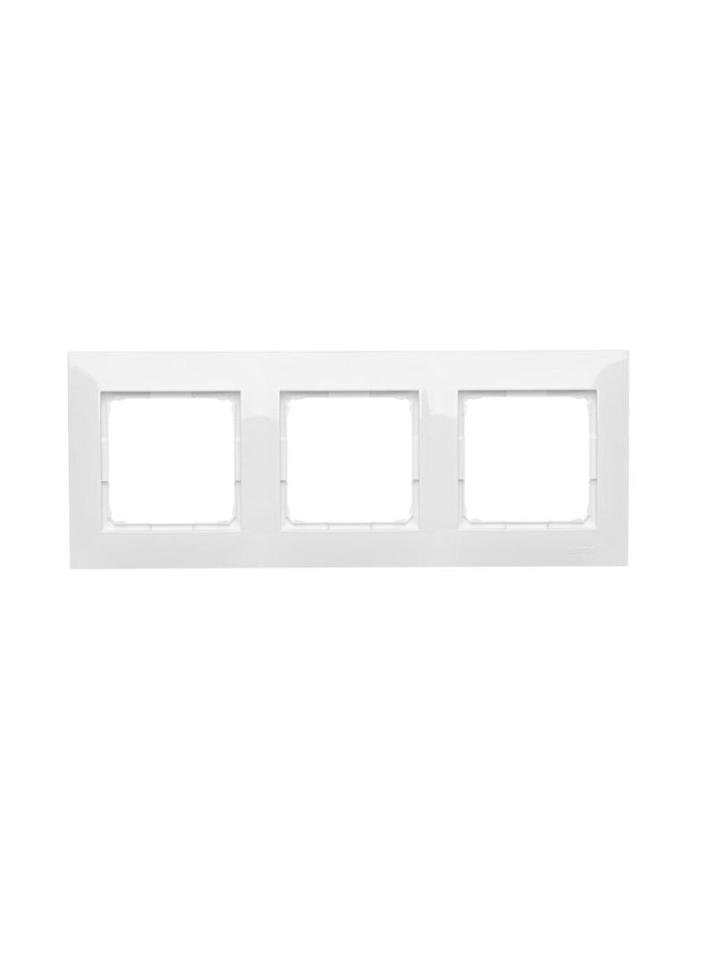 Simon 54 Premium Ramka 3-krotna PREMIUM IP20 / IP44 biały DR3/11 KONTAKT
