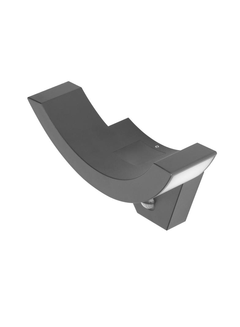 SPINEL LED 10W oprawa ogrodowa z czujnikiem ruchu 140 800lm IP54 4000K IK10 szara AD-OP-6119GLPMR4 O