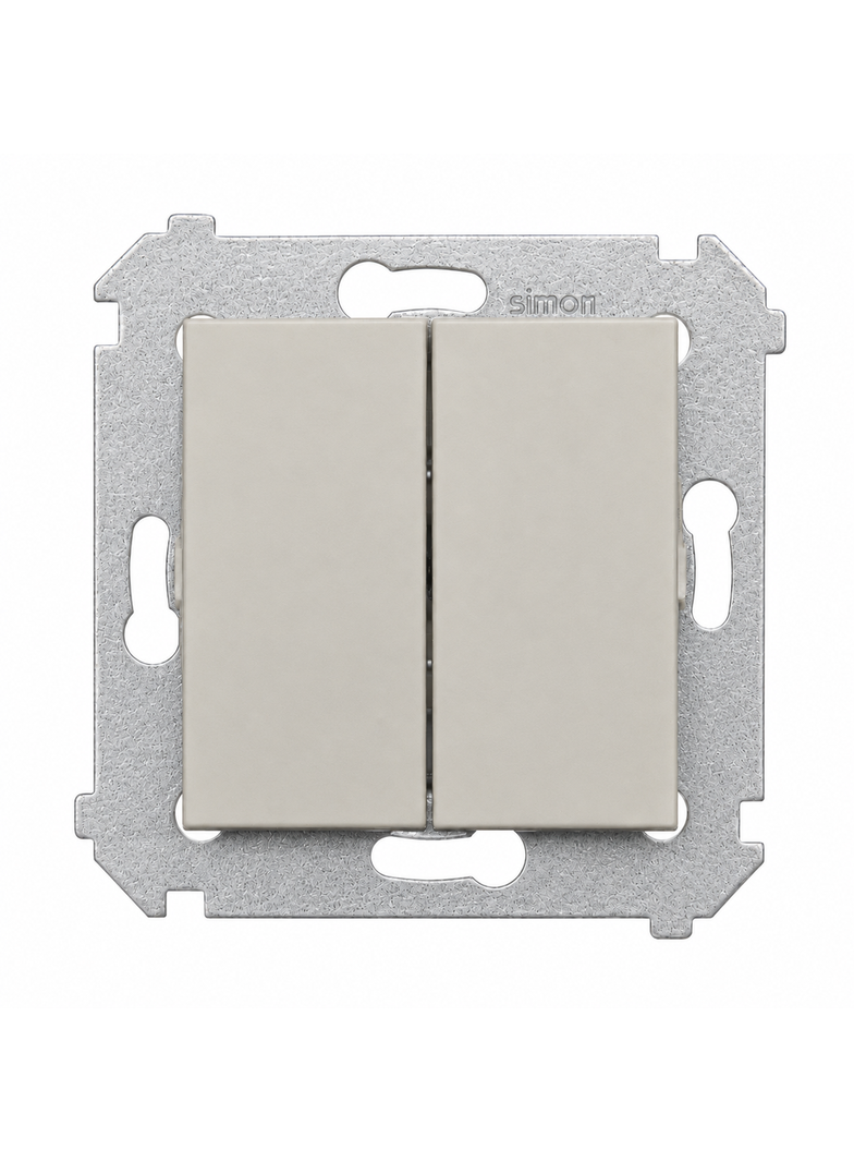 Simon 54 Łącznik schodowy z podświetleniem bez piktogramu kaszmir mat DW6/2L.01/X/42