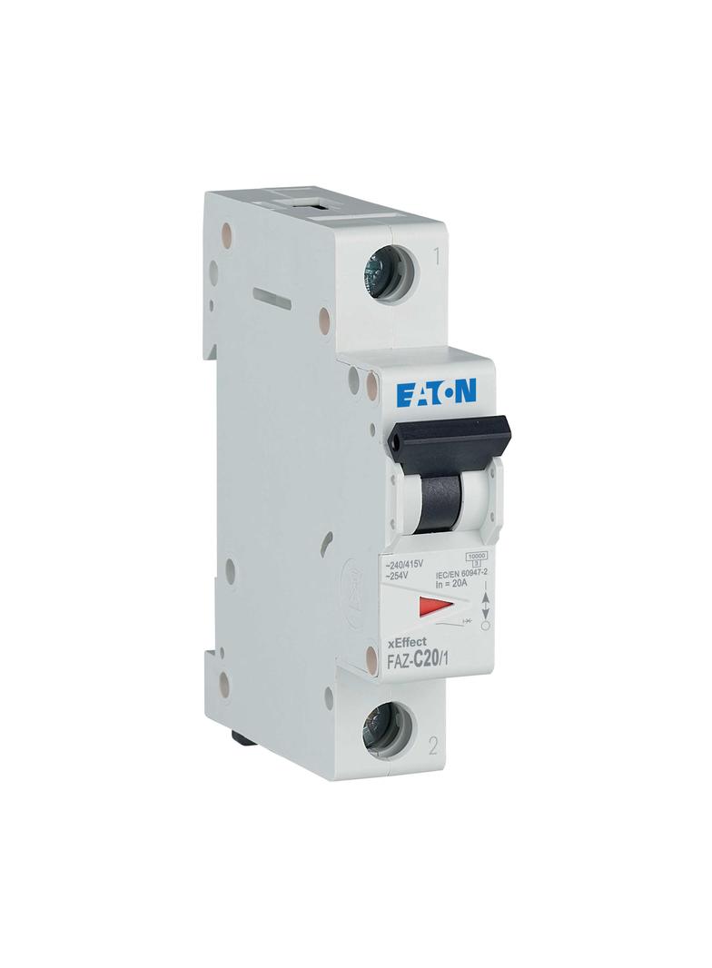 FAZ-C20/1 Wyłącznik nadprądowy 15kA C20A 1P 278562 EATON