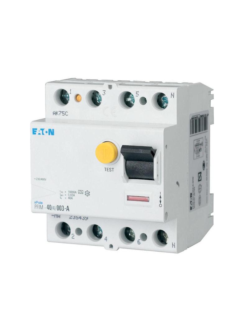 PFIM-40/4/05-A-MW Wyłącznik różnicowoprądowy 10kA 40A 4P 500mA typ A 235442 EATON