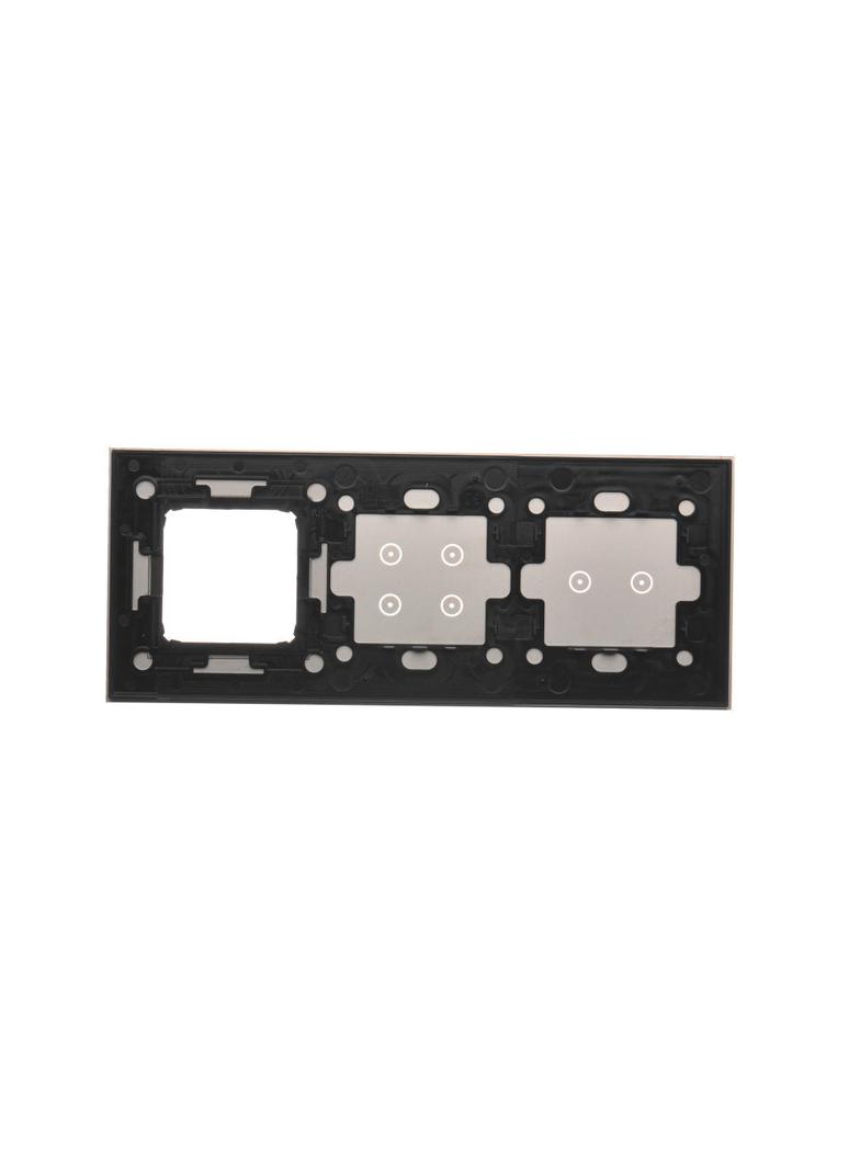Simon 54 Touch Panel dotykowy S54 Touch 3 moduły 2 pola dotykowe poziome + 4 pola dotykowe + 1 otwór na osprzęt S54 srebrna mgła DSTR3240/71 KONTAKT