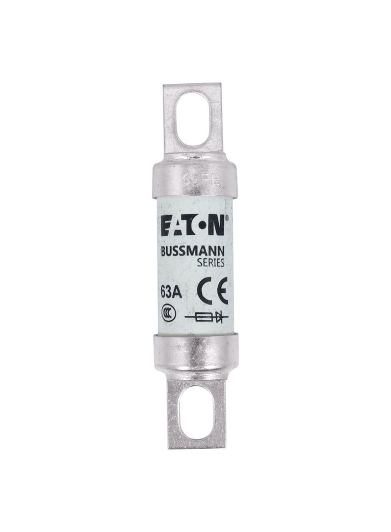 63A 690V IEC AC BS88 HIGH SPEED FUSE Wkładka szybka 63A AC 690V DC 500V BS88 19x77 mm aR, 63FE EATON