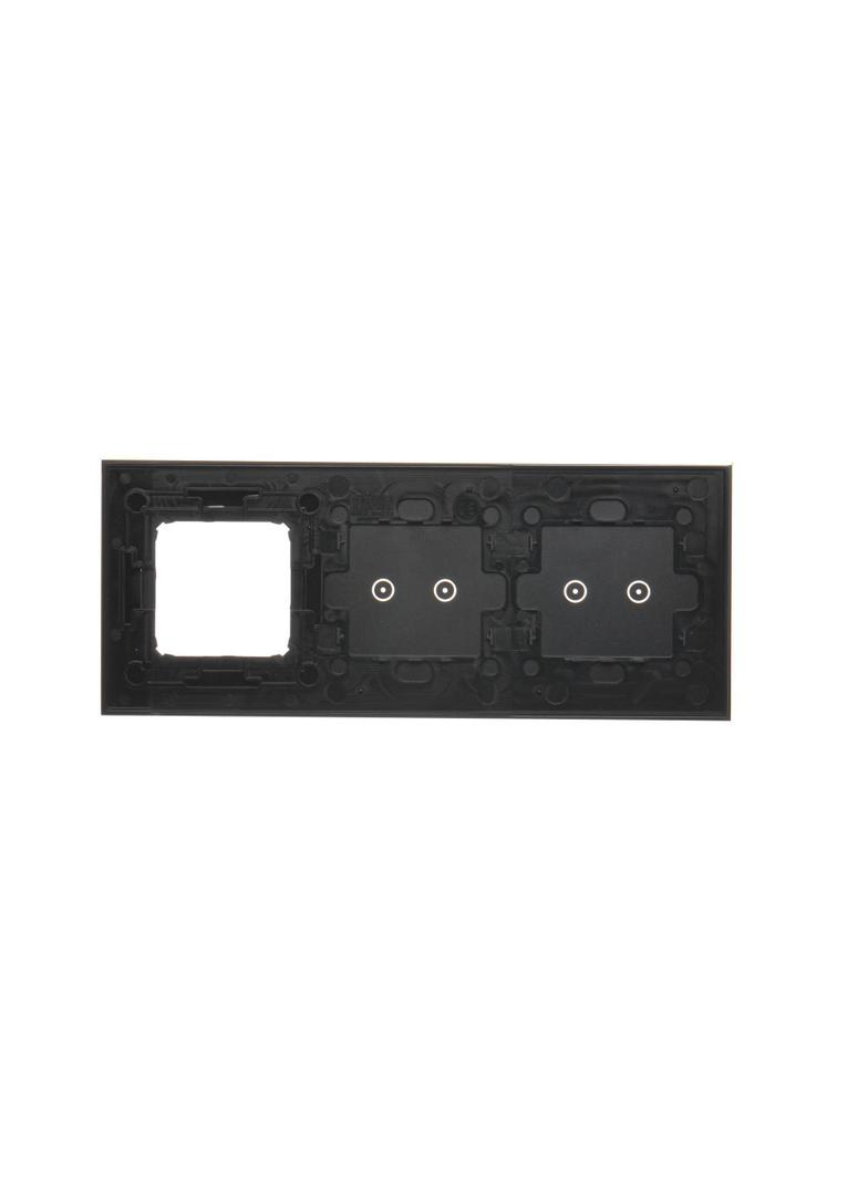 Simon 54 Touch Panel dotykowy S54 Touch 3 moduły 2 pola dotykowe poziome + 2 pola dotykowe poziome + 1 otwór na osprzęt S54 zastygła lawa DSTR3220/73 KONTAKT