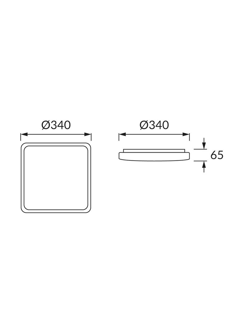 Plafoniera SMD LED WENA LED D 24W 04010 IDEUS