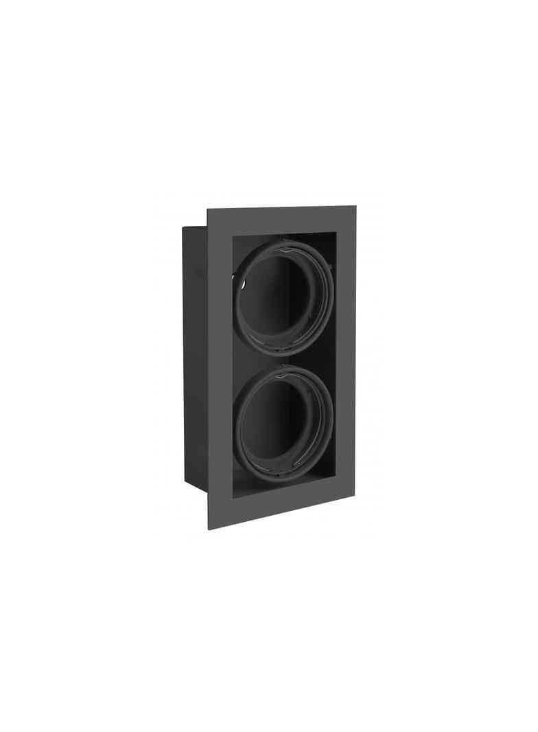 OPRAWA SUFITOWA PIREO PODTYNKOWA, PODWÓJNA, CZARNA/CZARNA