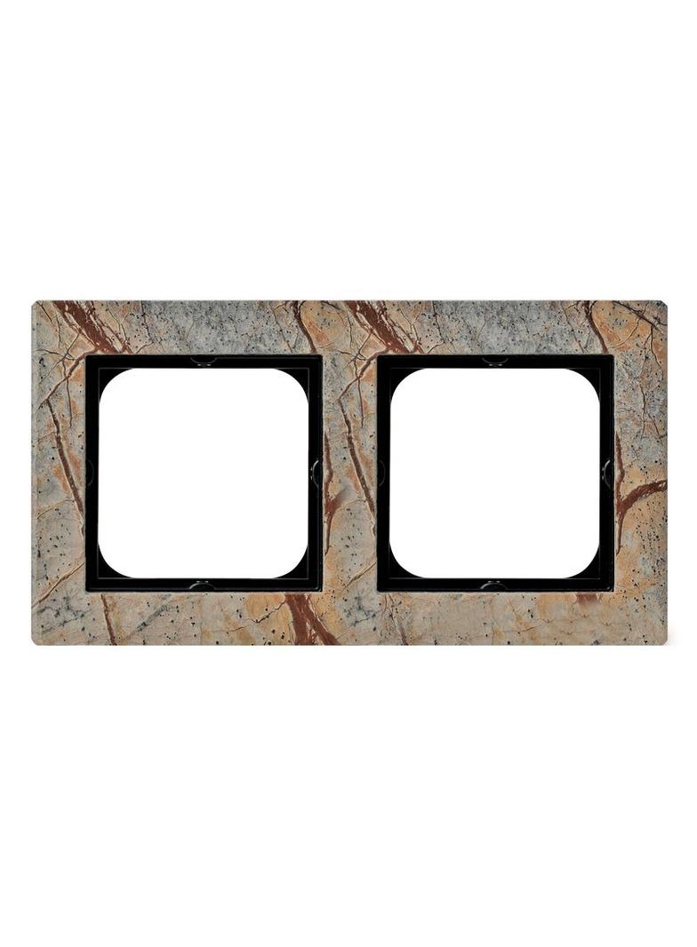 SONATA Ramka podwójna - kolor kamień (forest)