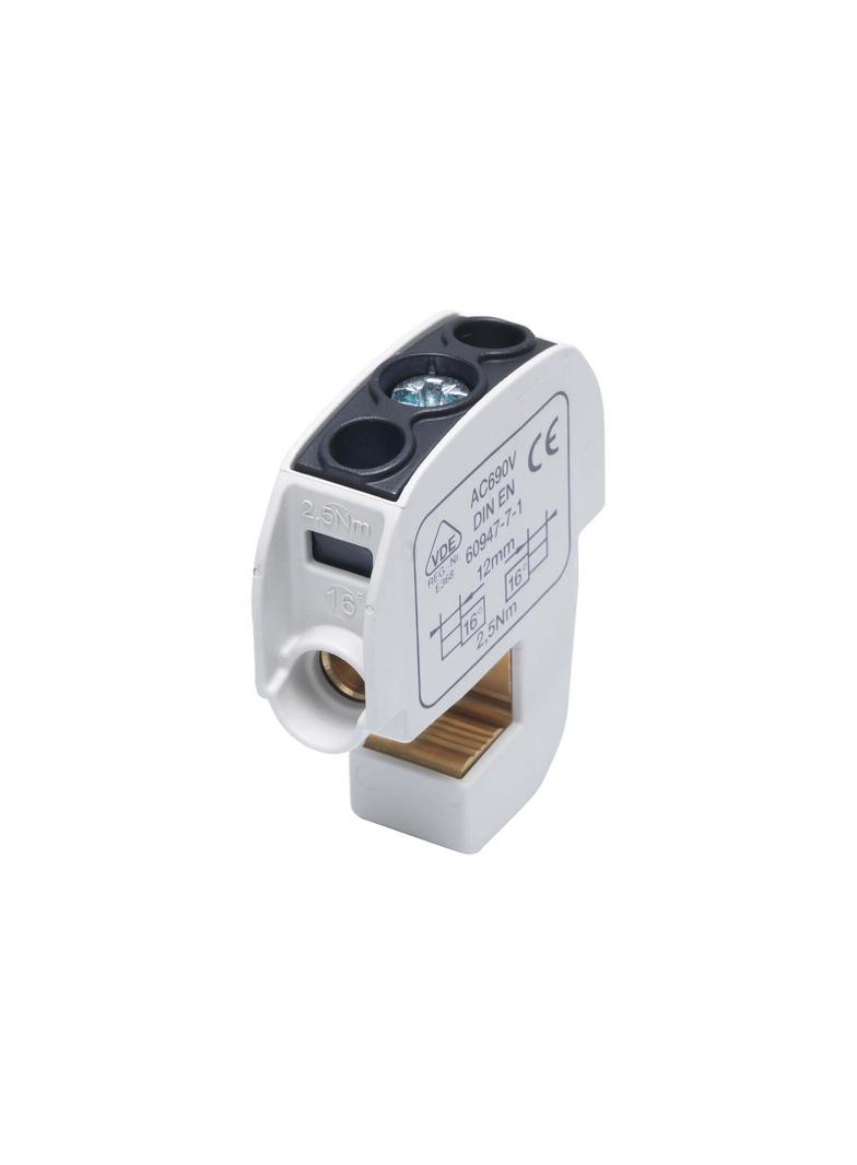 SBB 16 Zacisk izolowany szynowy 86105 SIMBLOCK czarny SIMET