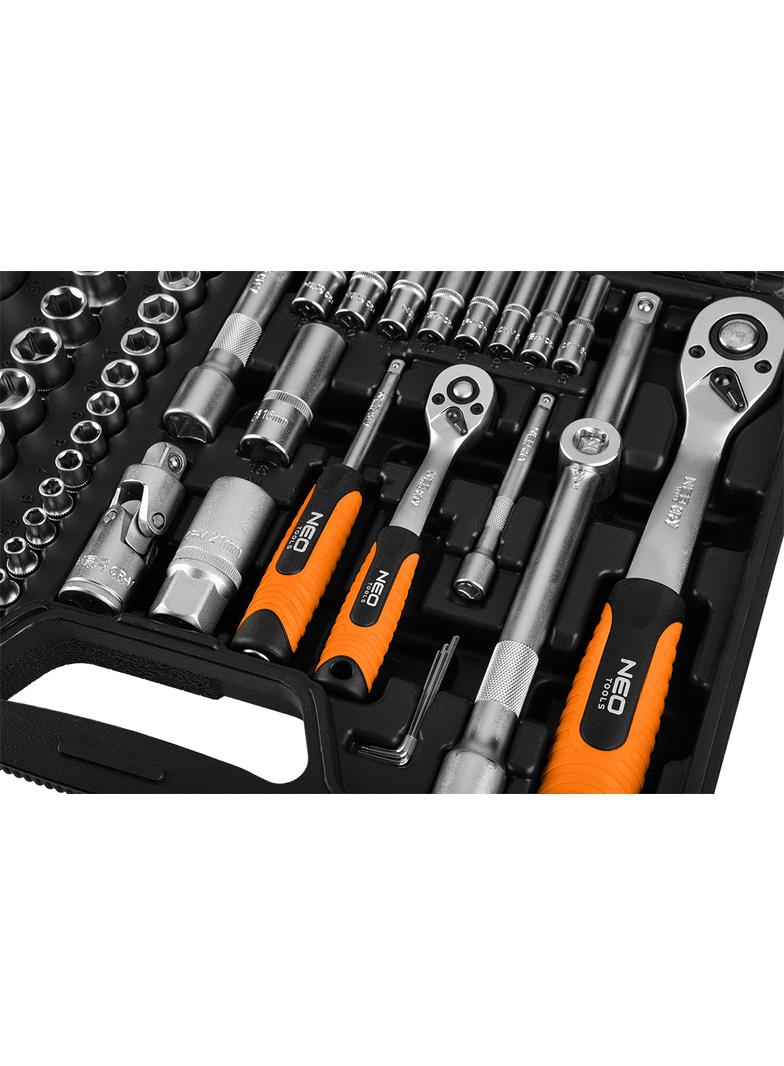 Zestaw kluczy 110 elementów 1/2",1/4", satynowy